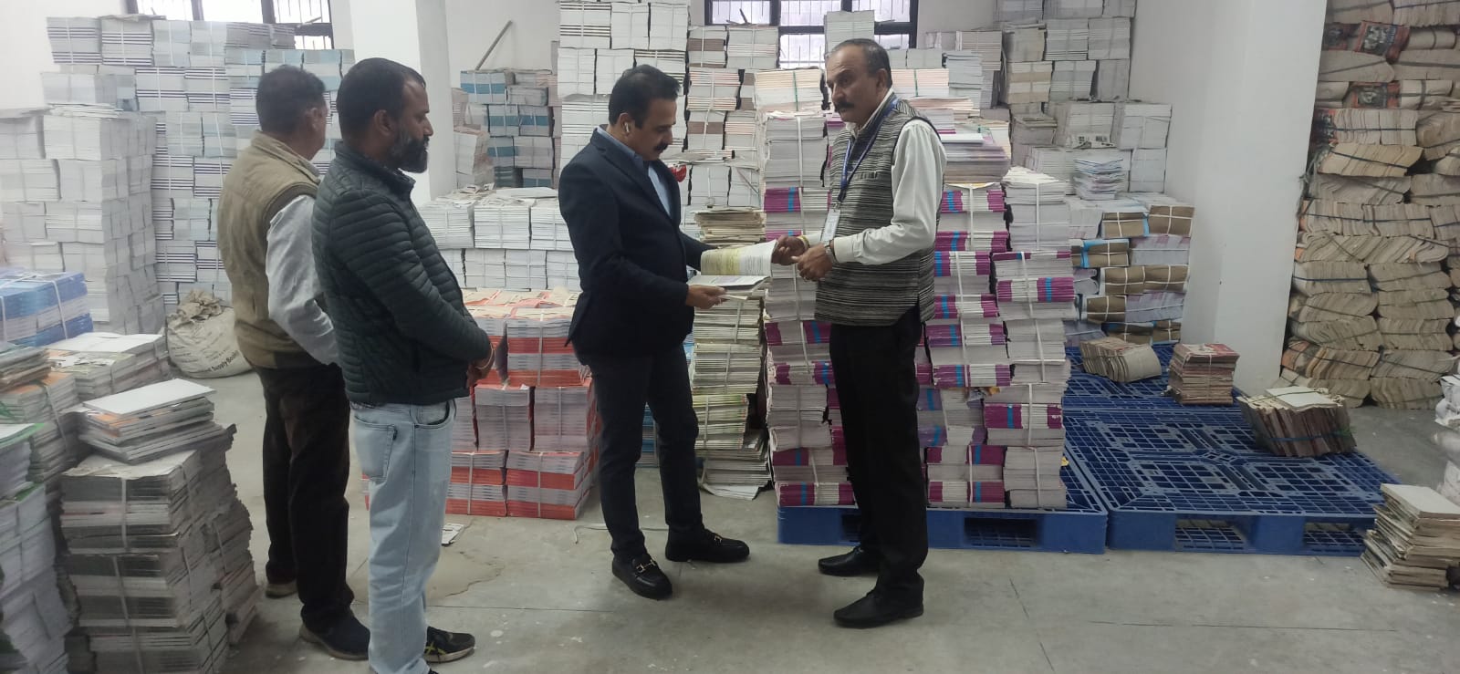Chairman Sir Visited UNA Book Depot 1